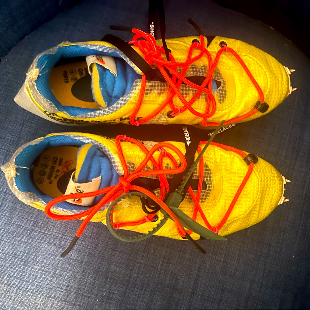Size 7.5 - Nike Vapor Street X Off-White Low Tour Yellow W